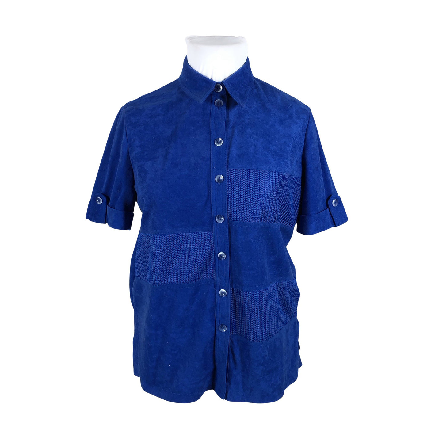 Unisex Creation Atelier - Short-sleeved blouse, size 42 - Blue (1)
