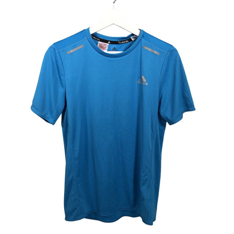 Unisex Adidas - Sports shirt, short sleeve, size 158 - 164 - Blue ()