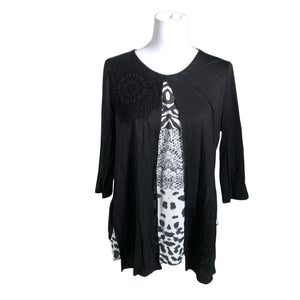 Unisex Desigual - Tricot tunic, size 40 - Black (1)