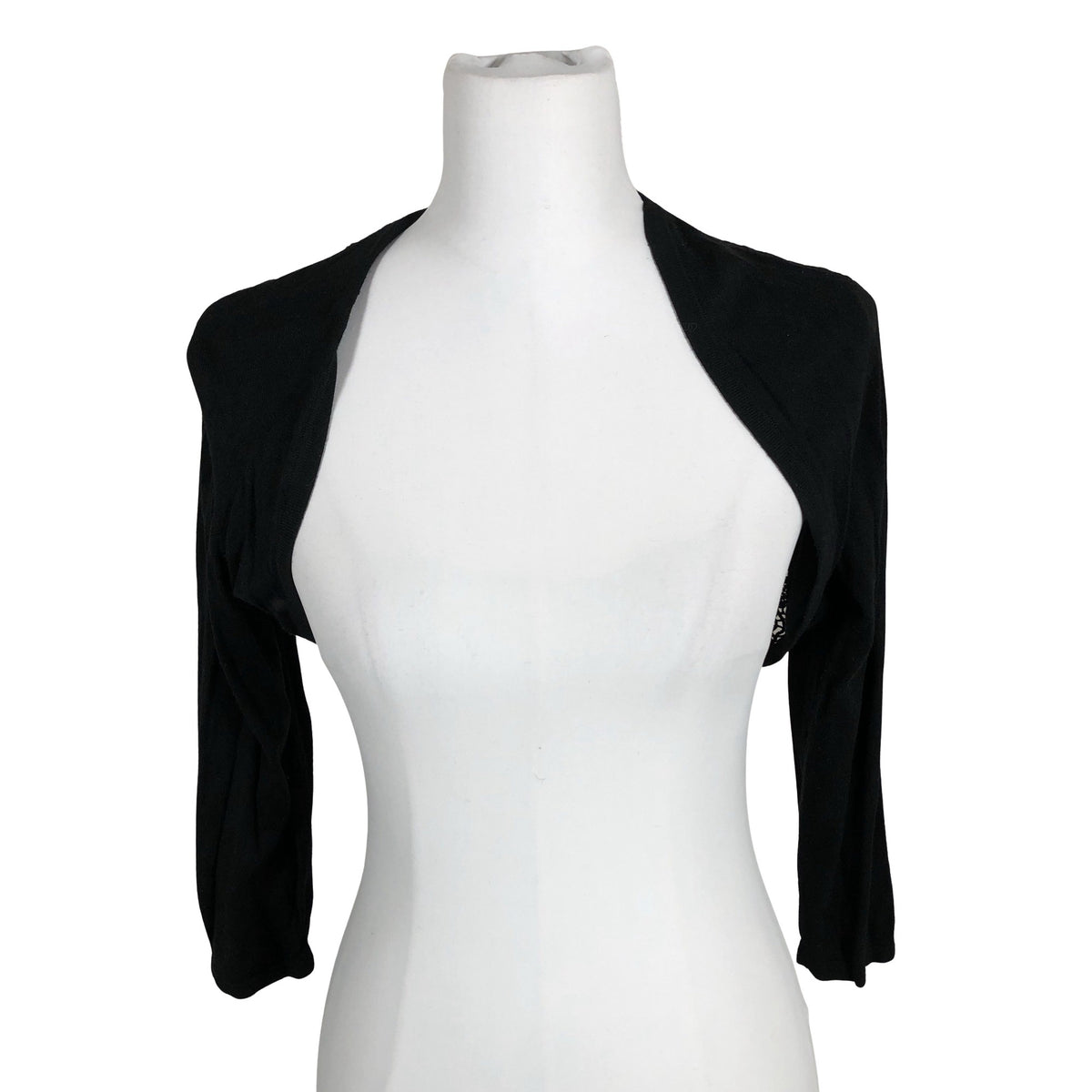 Unisex Esprit - Knit bolero jacket, size 38 - Black (1)