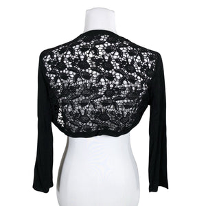 Unisex Esprit - Knit bolero jacket, size 40 - Black (4)
