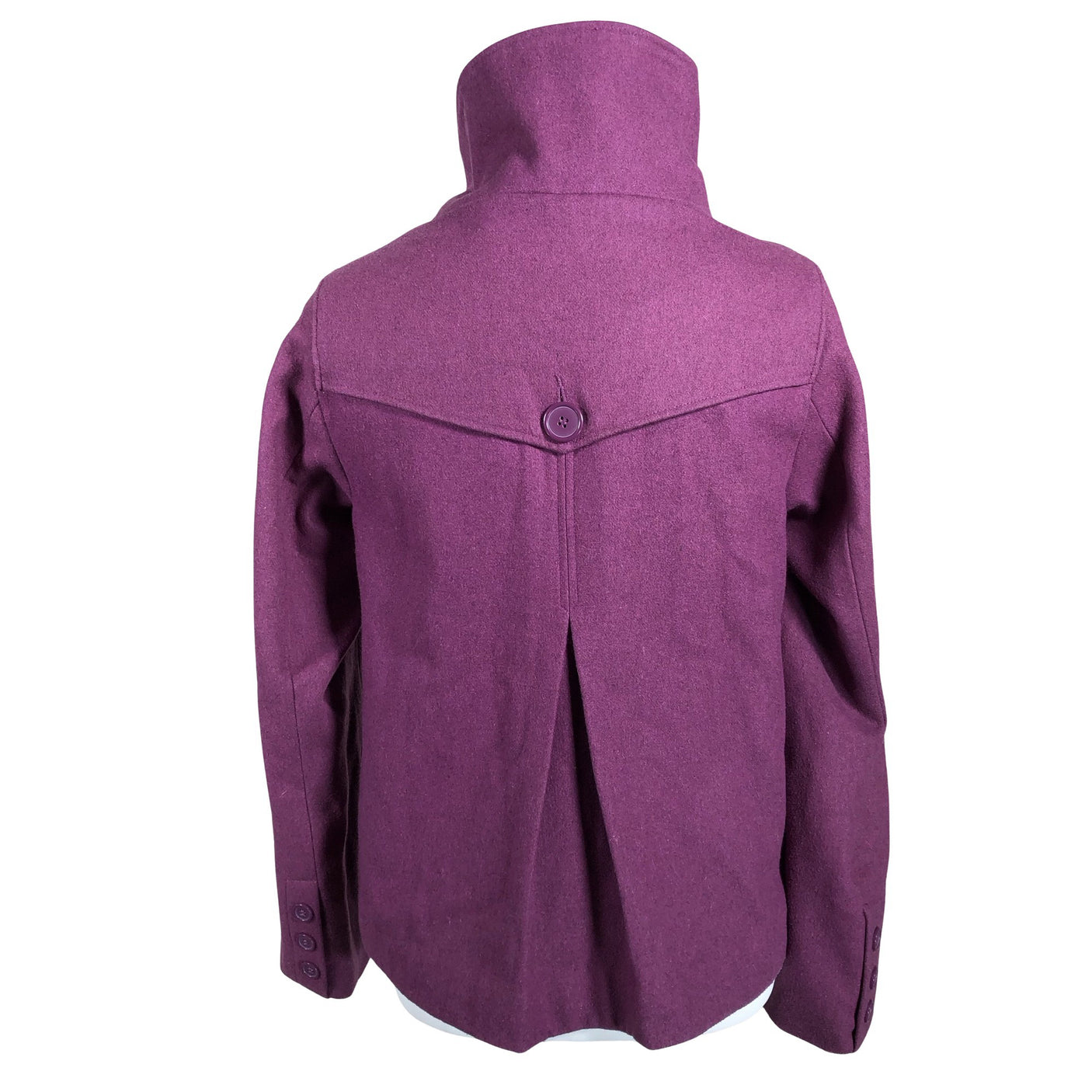 Unisex Soyaconcept - Wool coat, size 34 - Violet (2)