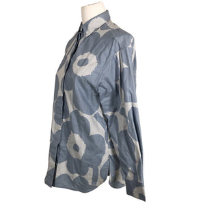Unisex Marimekko - Collared shirt, size 34 - Blue (2)