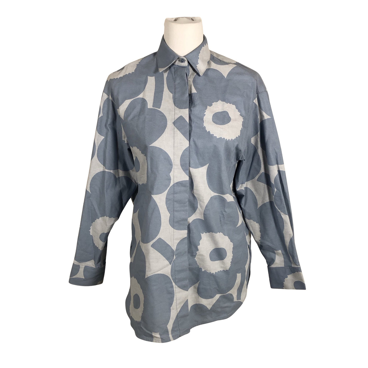 Unisex Marimekko - Collared shirt, size 34 - Blue (1)