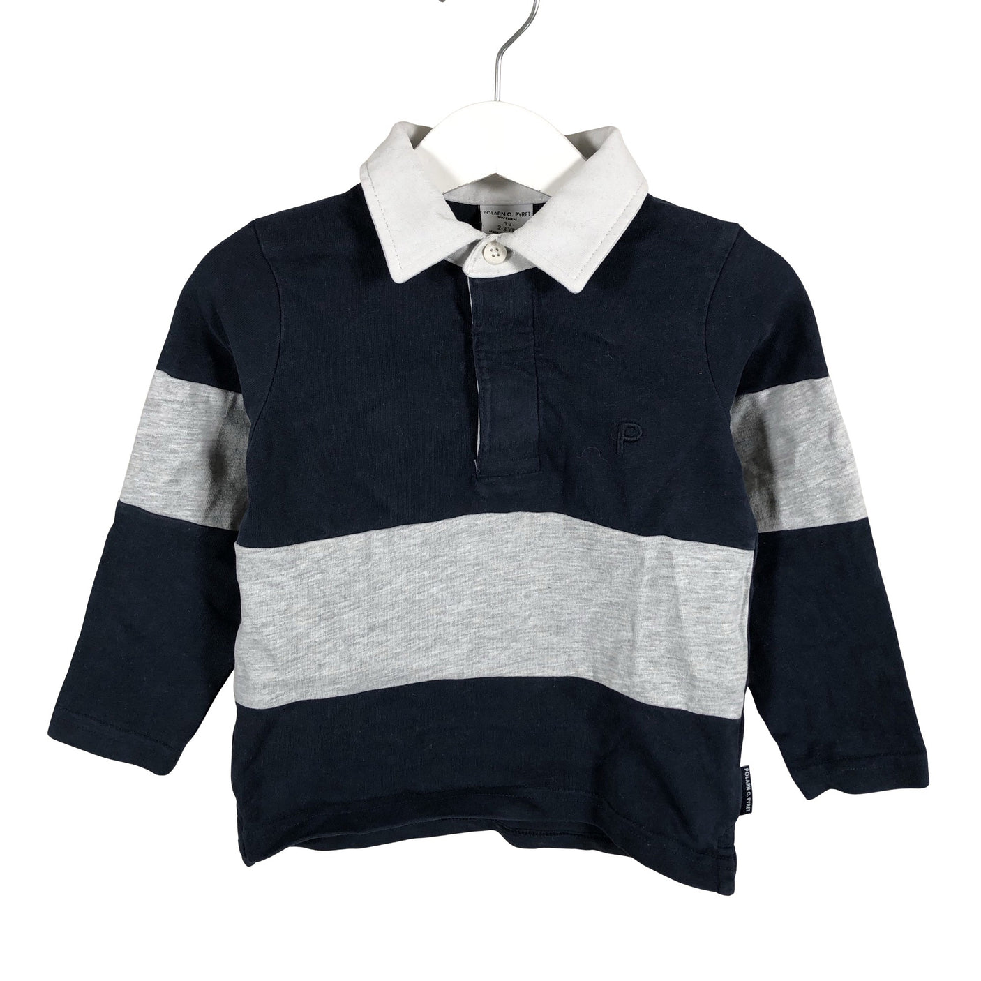 Unisex Polarn O. Pyret - Tricot shirt, size 92 - 98 - Blue (1)