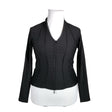 Unisex Rayure - Blouse, size 42 - Black ()