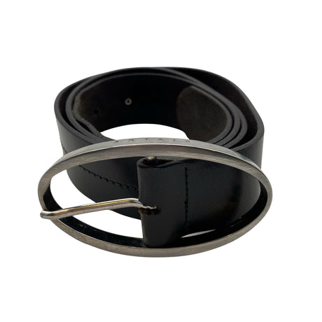 Unisex Sisley - Leather belt, size Ei kokoa - Black ()