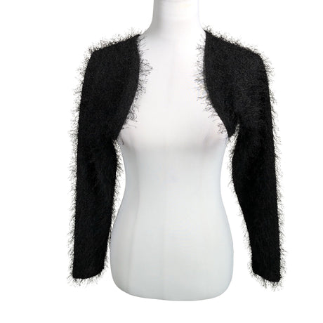Unisex Mille - Knit bolero jacket, size 38 - Black ()
