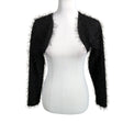 Unisex Mille - Knit bolero jacket, size 38 - Black ()
