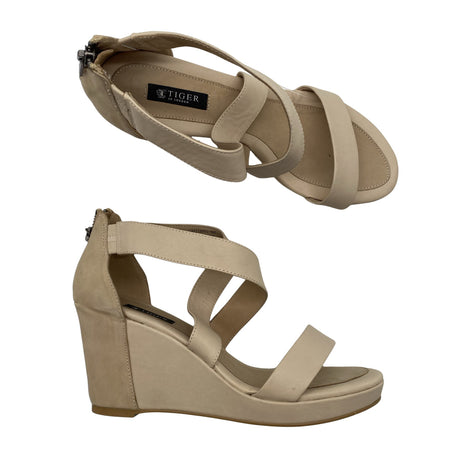 Unisex Tiger of Sweden - Wedge sandals, size 40 - Beige ()
