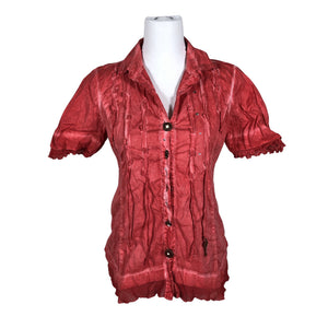 Unisex Elisa Cavaletti - Short-sleeved blouse, size 34 - Red (1)