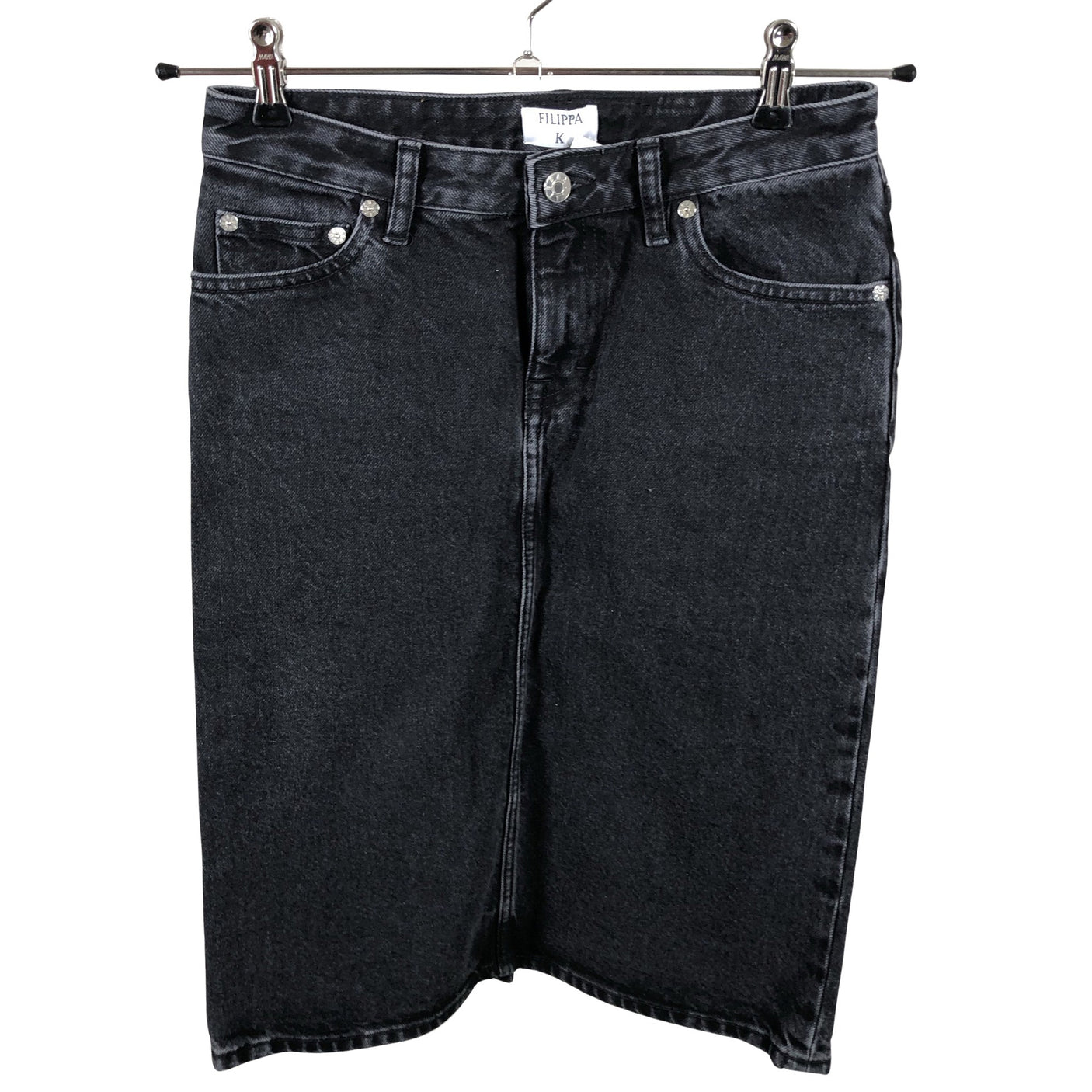 Unisex Filippa K. - Denim skirt, size 32 - Gray (2)