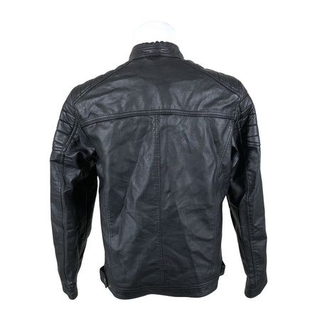 Unisex Jack & Jones - Leather jacket, size L - Black (2)