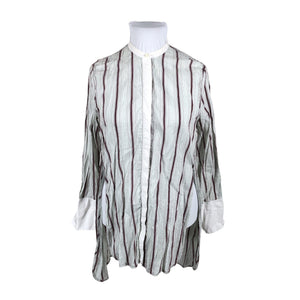 Unisex by Malene Birger - Schiffon tunic, size 36 - Gray (1)