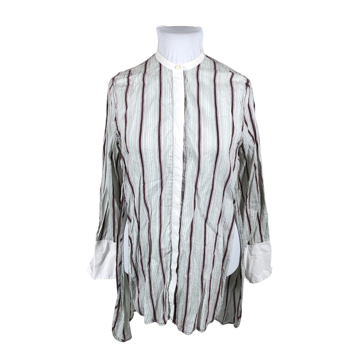 Unisex by Malene Birger - Schiffon tunic, size 36 - Gray (1)