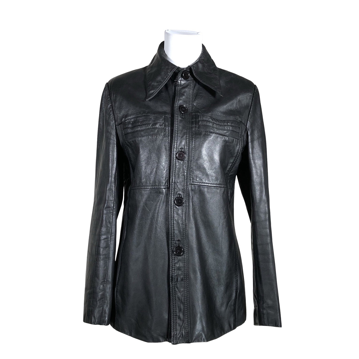 Unisex Handmade - Leather jacket, size 40 - Black (1)