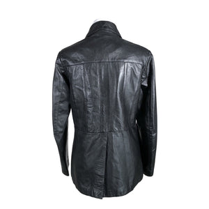 Unisex Handmade - Leather jacket, size 40 - Black (2)