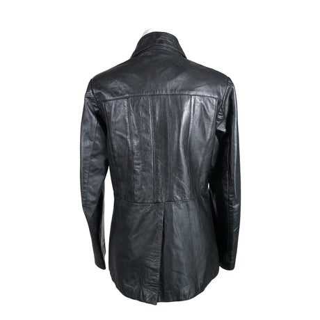 Unisex Handmade - Leather jacket, size 40 - Black (2)