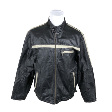 Unisex Big-L - Leather jacket, size XXL - Brown ()
