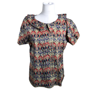 Unisex Liberty - Short-sleeved blouse, size 38 - Beige (2)