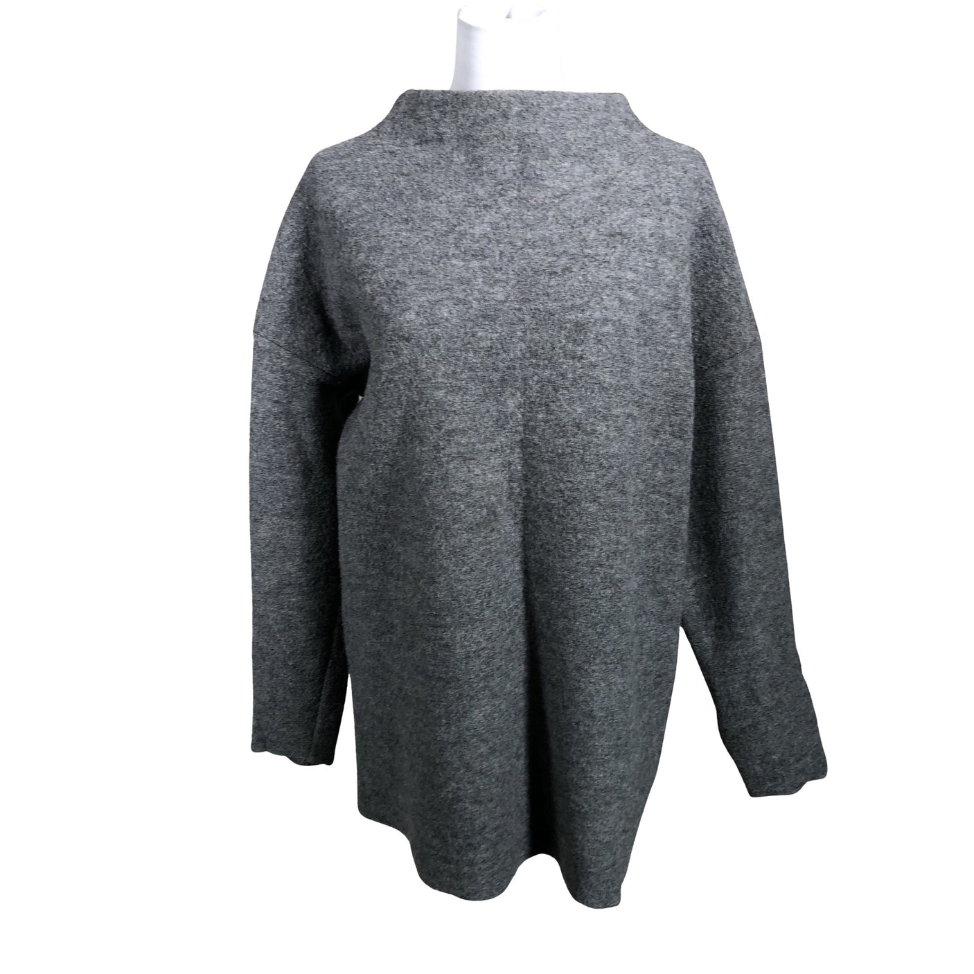 Unisex Selected - Knit tunic, size 40 - Gray (1)