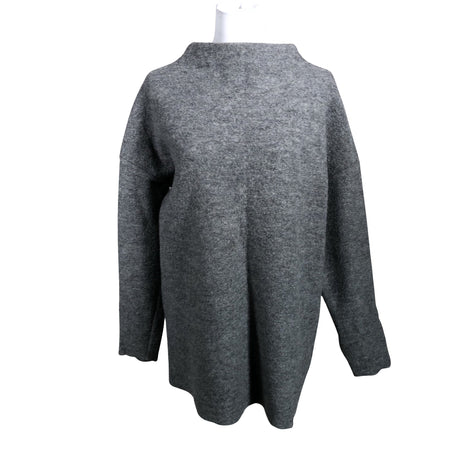 Unisex Selected - Knit tunic, size 40 - Gray ()