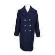 Unisex Rue de Femme - Wool coat, size 38 - Blue ()