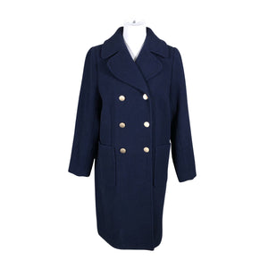 Unisex Rue de Femme - Wool coat, size 38 - Blue (1)