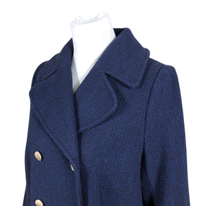 Unisex Rue de Femme - Wool coat, size 38 - Blue (2)
