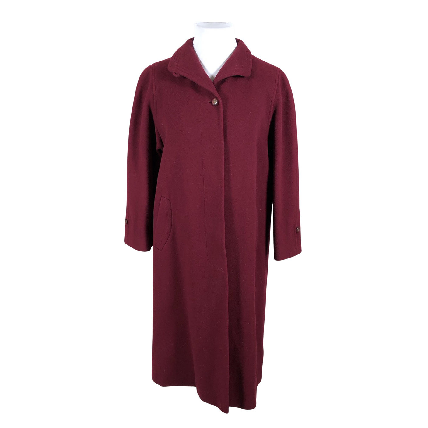 Unisex Marcona - Wool coat, size 42 - Wine red (1)