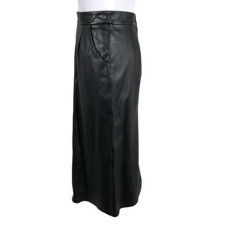 Unisex Friitala - Leather skirt, size 38 - Black (2)