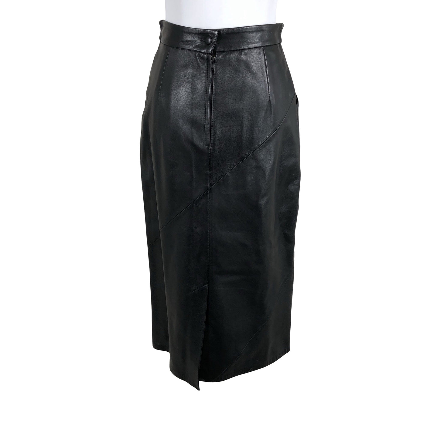 Unisex Friitala - Leather skirt, size 38 - Black (3)