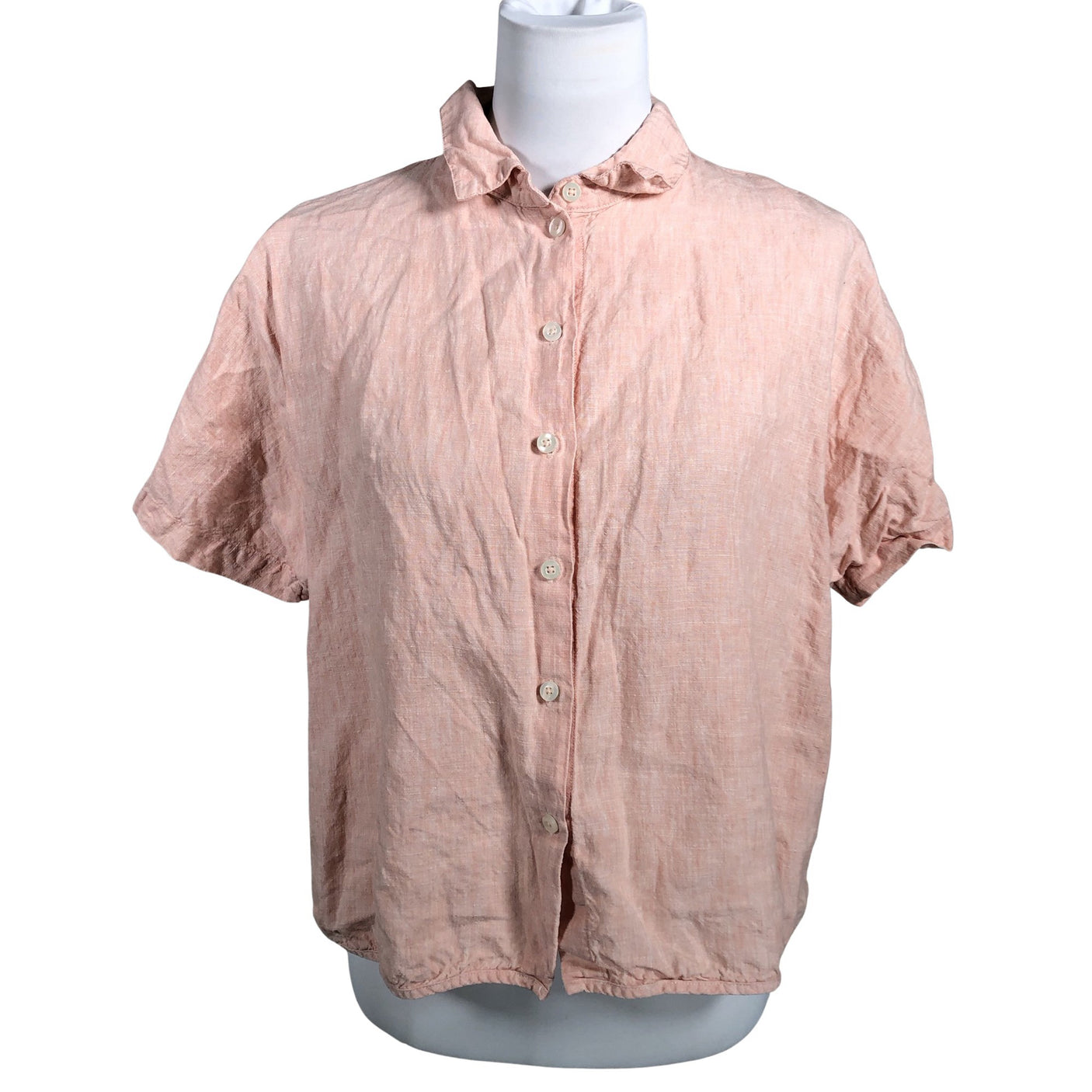 Unisex Piironki - Short-sleeved blouse, size 40 - Light pink (1)
