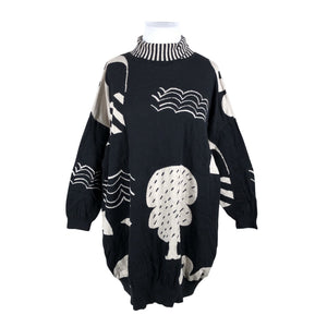 Unisex Papu - Knit dress, size 42 - Black (1)