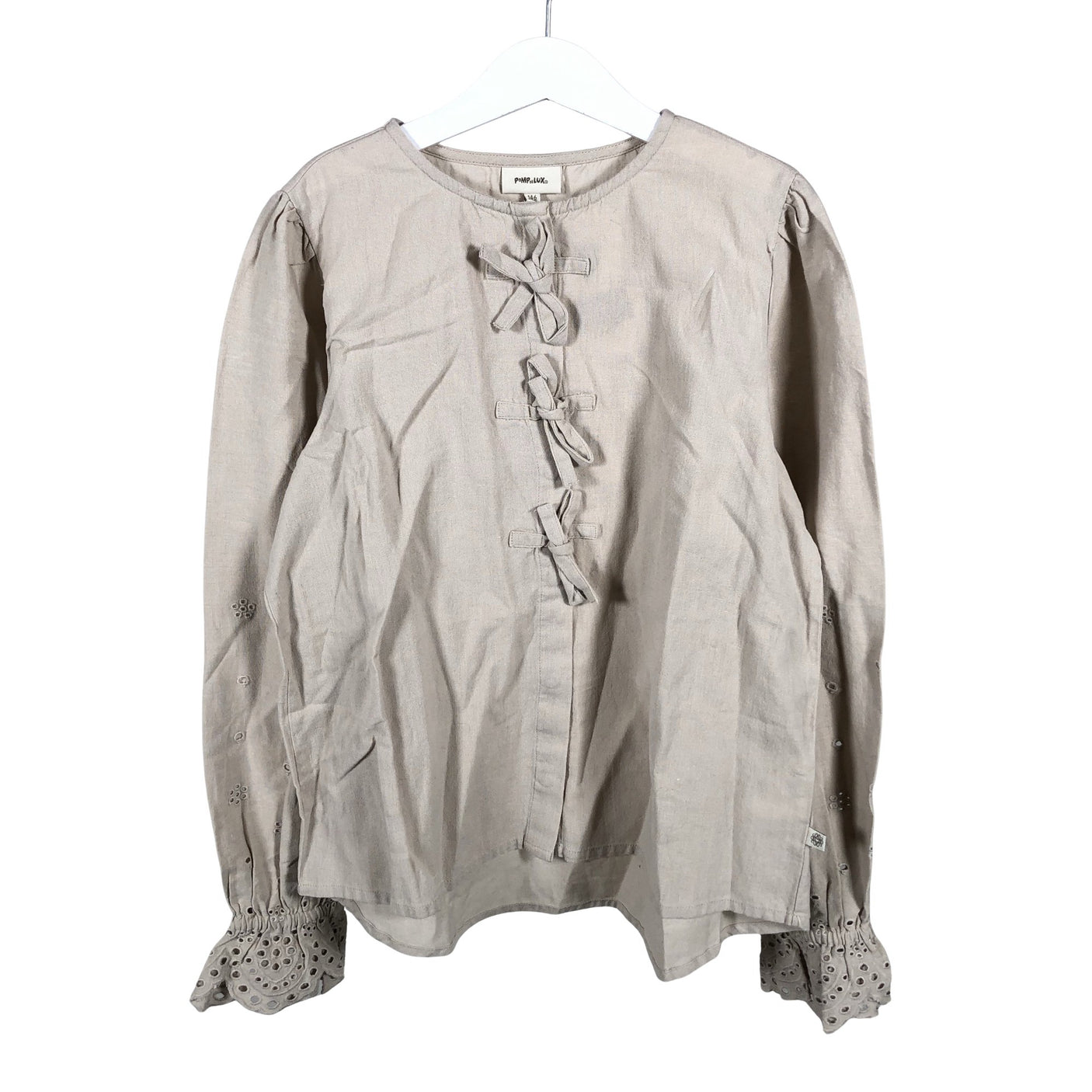 Unisex POMPdeLUX - Blouse, size 146 - 152 - Beige (3)