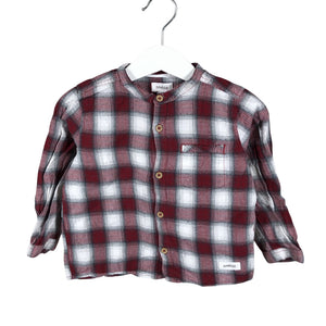 Unisex Newbie - Flannel shirt, size 80 - 86 - Red (1)