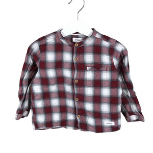Unisex Newbie - Flannel shirt, size 80 - 86 - Red (2)