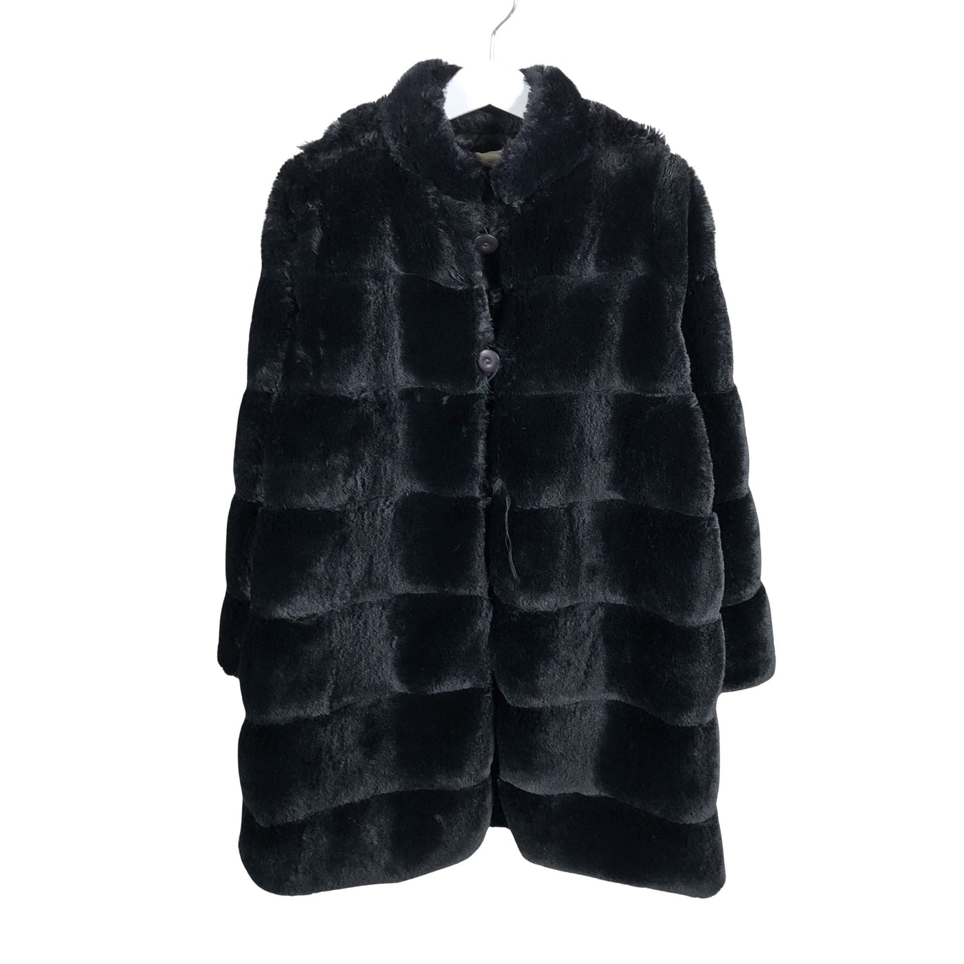 Unisex Mignelin - Faux fur coat, size 134 - 140 - Black (1)