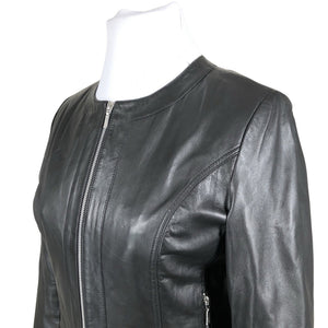 Unisex Trendzone - Leather jacket, size 42 - Black (2)