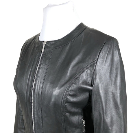 Unisex Trendzone - Leather jacket, size 42 - Black (2)