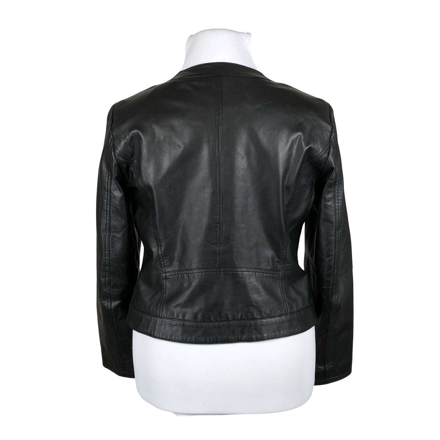 Unisex Trendzone - Leather jacket, size 42 - Black (3)