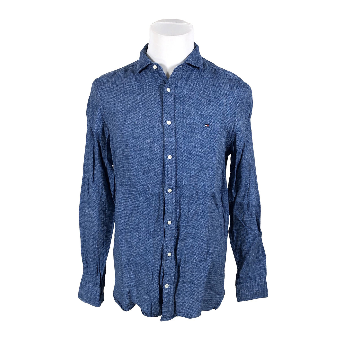 Unisex Tommy Hilfiger - Collared shirt, size L - Blue (1)