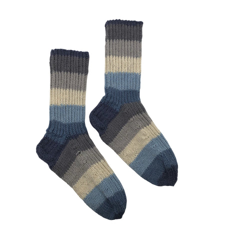 Unisex Handmade - Wool socks, size 39 - Blue ()