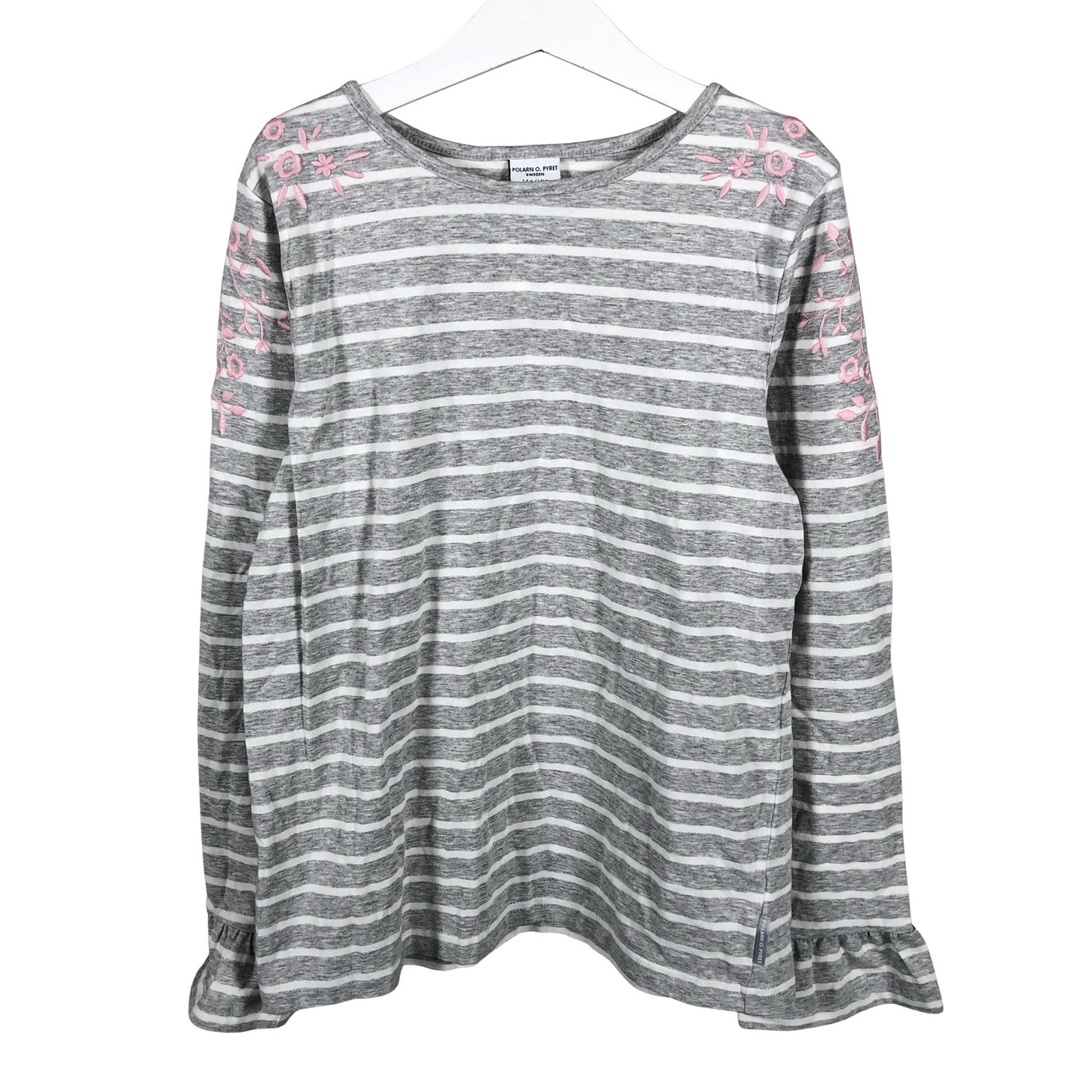 Unisex Polarn O. Pyret - Tricot shirt, size 146 - 152 - Gray (1)