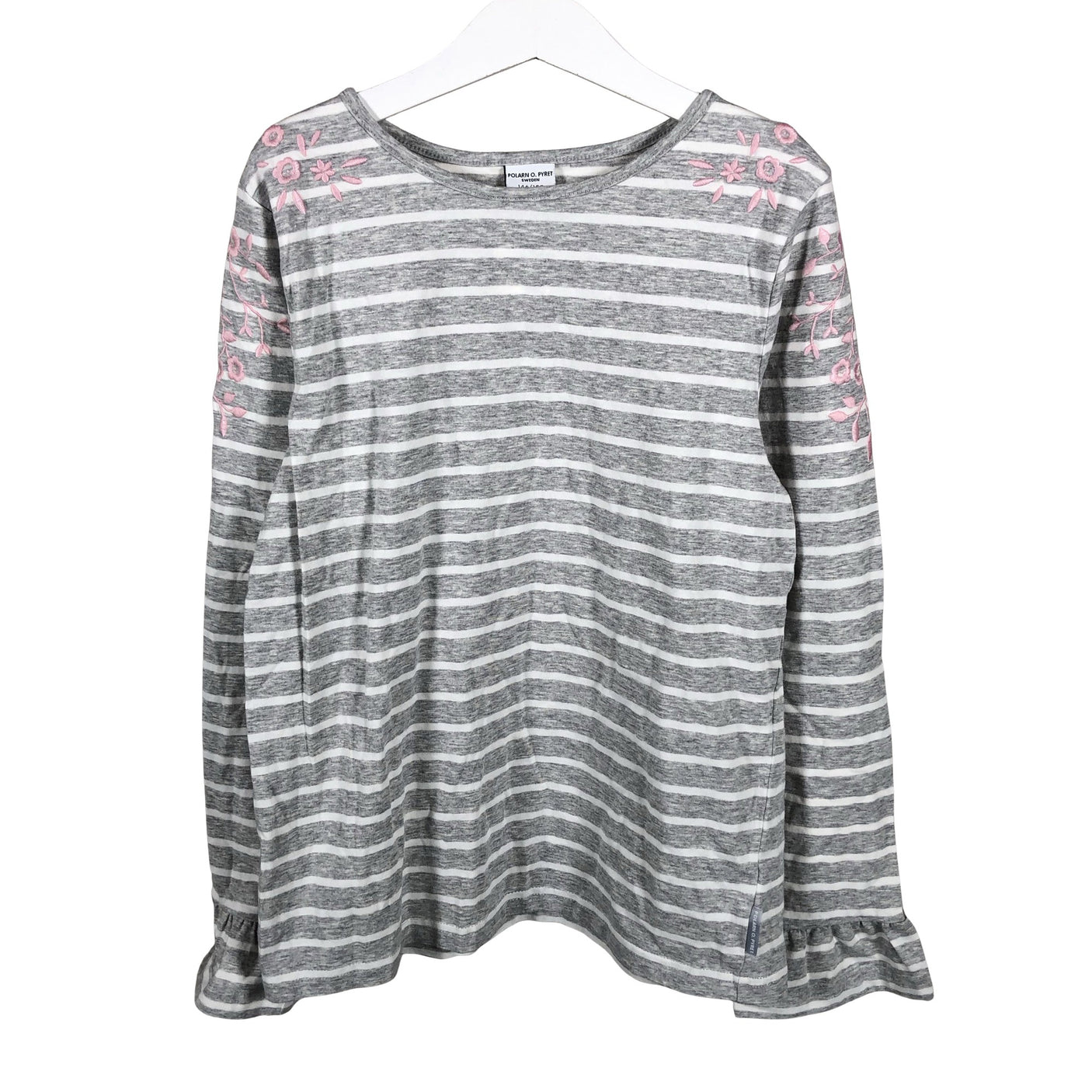 Unisex Polarn O. Pyret - Tricot shirt, size 146 - 152 - Gray (2)