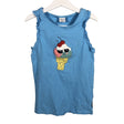 Unisex Polarn O. Pyret - Tricot tank top, size 146 - 152 - Blue ()
