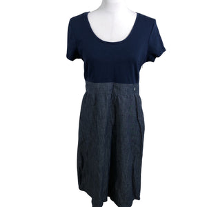 Unisex Tom Tailor - Tricot dress, size 40 - Blue (1)