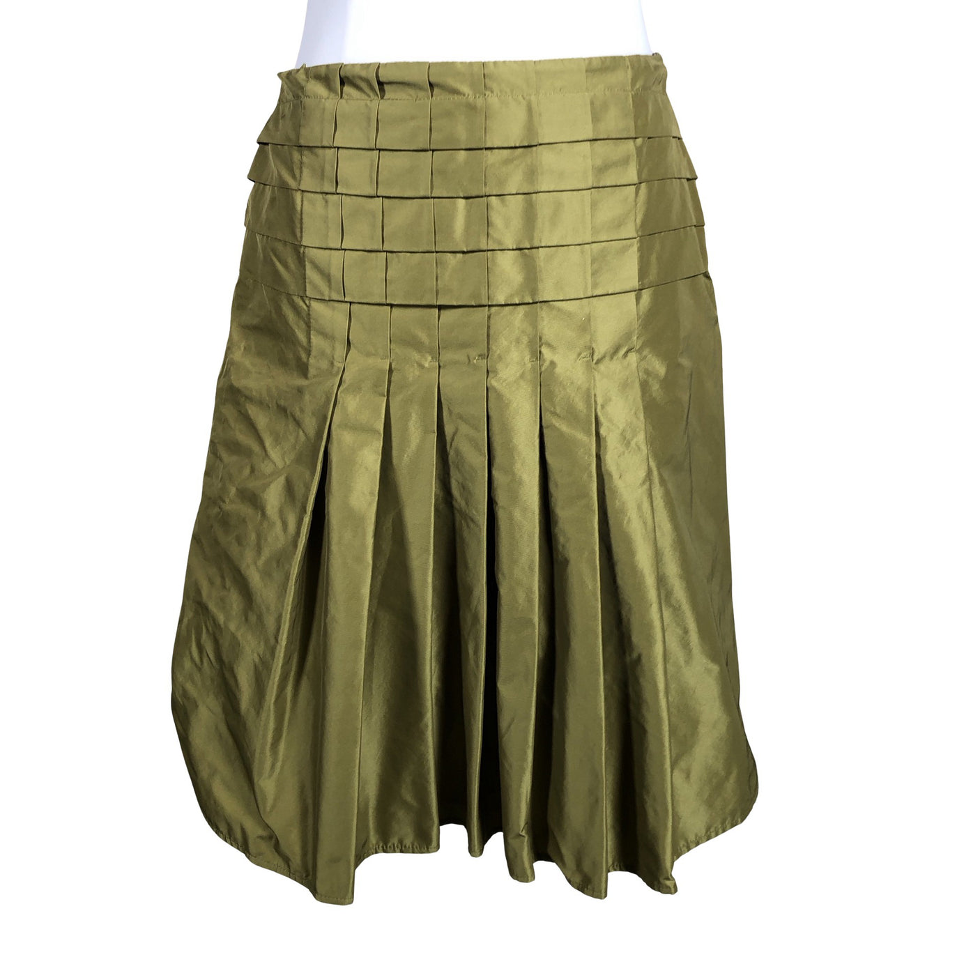 Unisex MaxMara Studio - Fabric skirt, size 38 - Green (1)