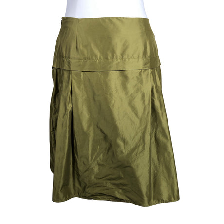 Unisex MaxMara Studio - Fabric skirt, size 38 - Green (2)