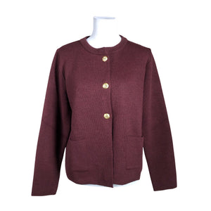 Unisex Skovhuus - Cardigan, size 40 - Wine red (1)